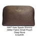 Kate Spade Small Burgundy Glitter Pouch