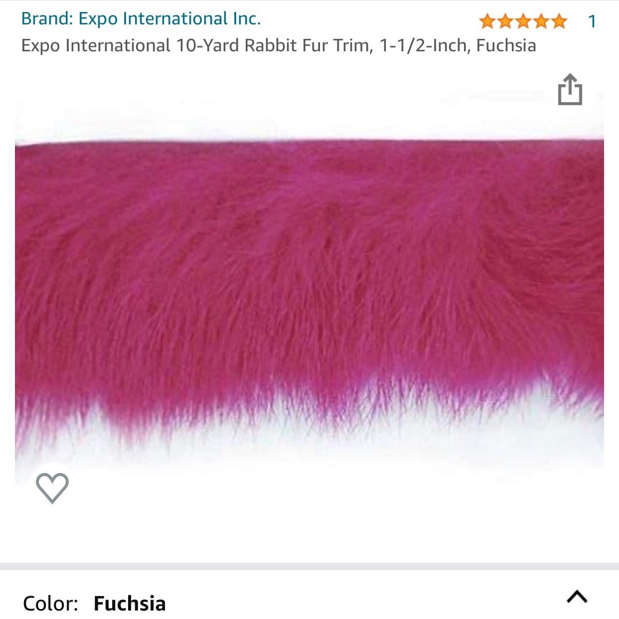 Fuschia Rabbit Fur new