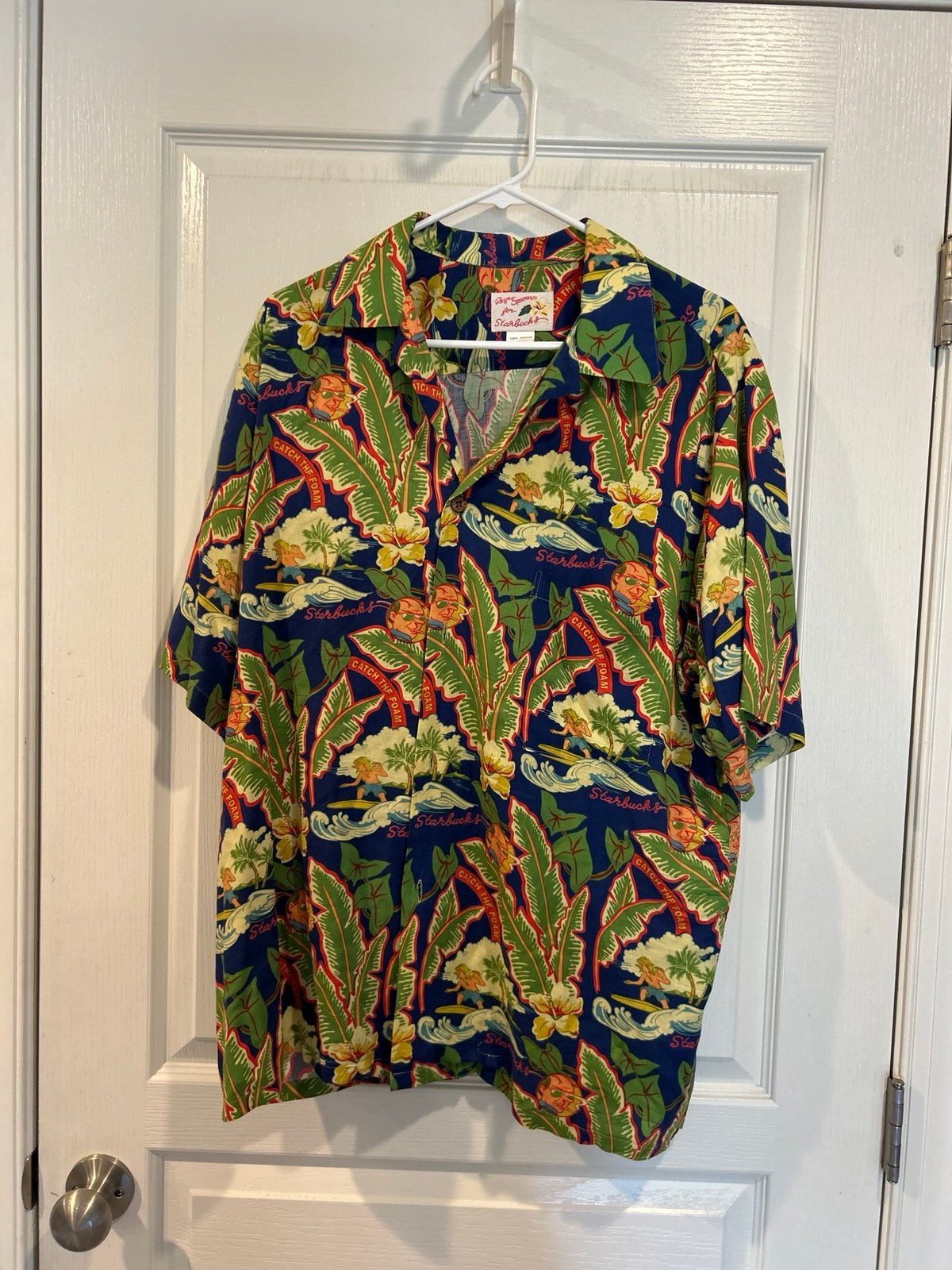Reyn Spooner Hawaiian Shirt for Starbucks