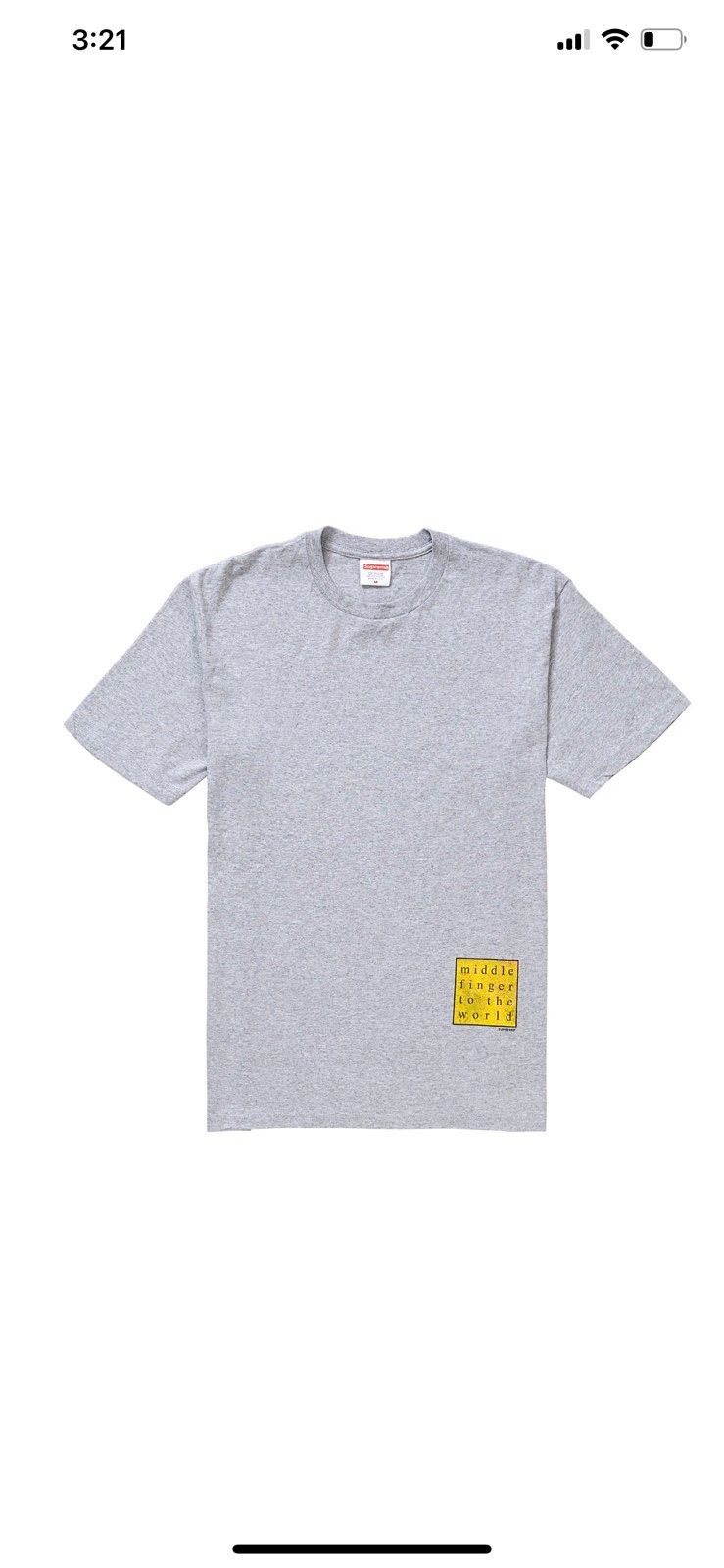 middle finger to the world tee