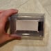 Clear plastic card case