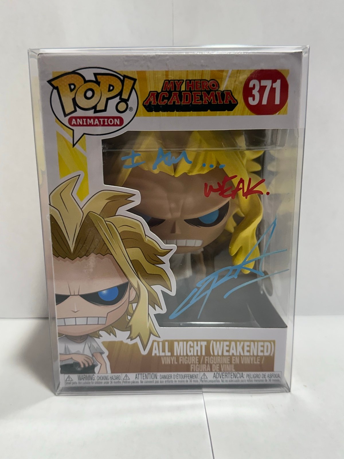All Might (Weakened) Funko Pop Autographed