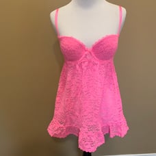 VS the Lacie Hot Pink Lace Babydoll