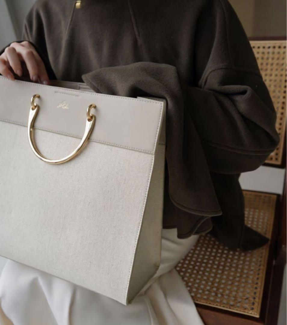 Brand New】Acka bi-color canvas bag