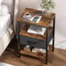Nightstand with Charging Station, Bed Side Table (FREE SHIPPING)