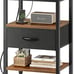 Nightstand with Charging Station, Bed Side Table (FREE SHIPPING)