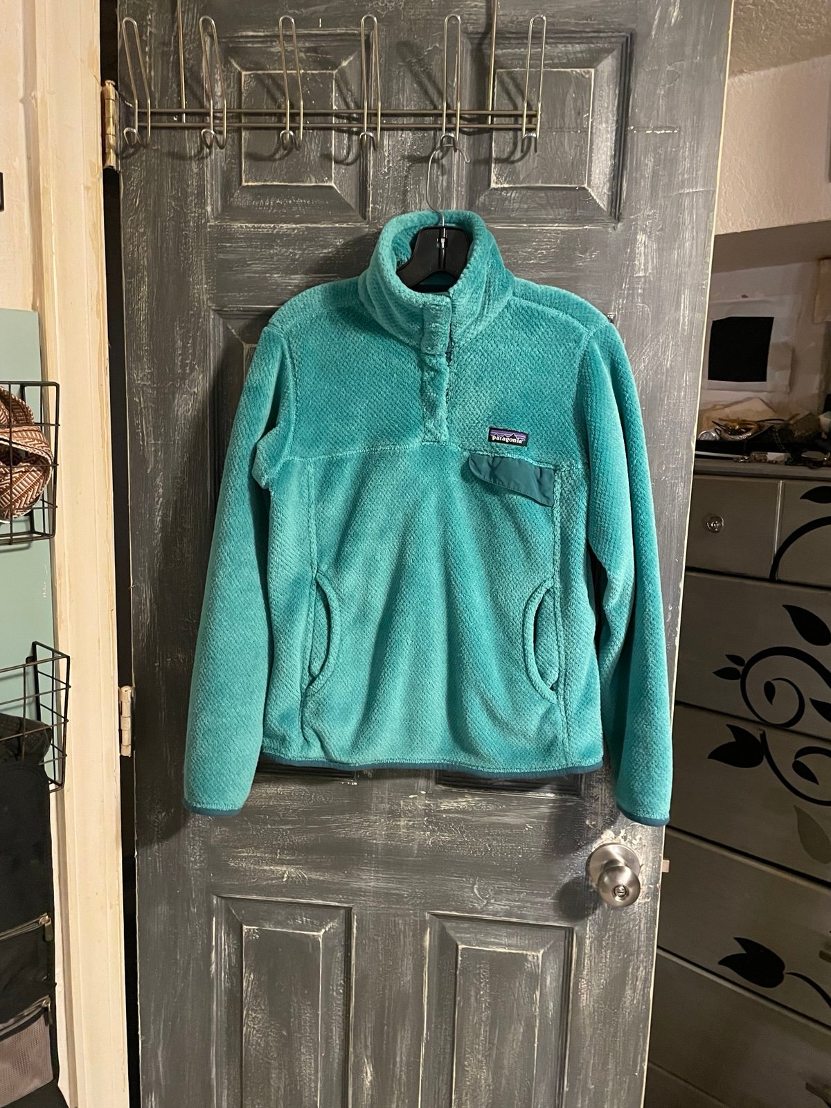 Patagonia Re-Tool Snap-t Green Pullover Sweater Size Small Women’s