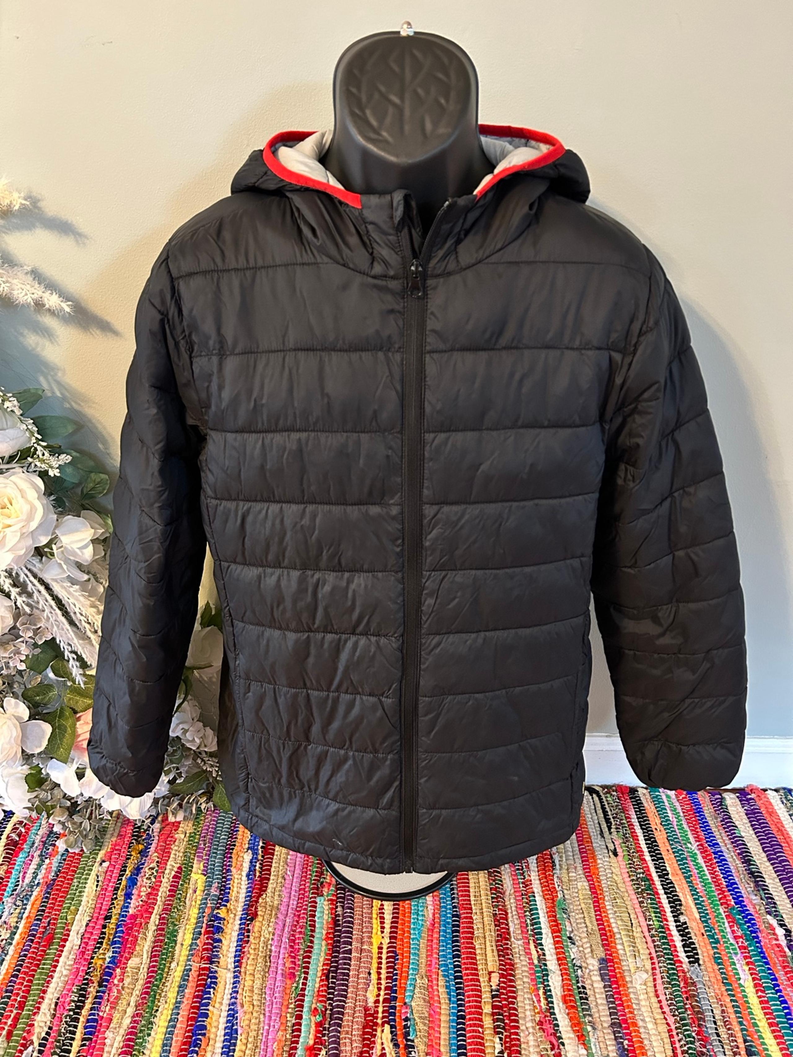 NEW Xersion Puffer Winter Jacket with Hoodie Snow Ski Coat Snowboard Black Large