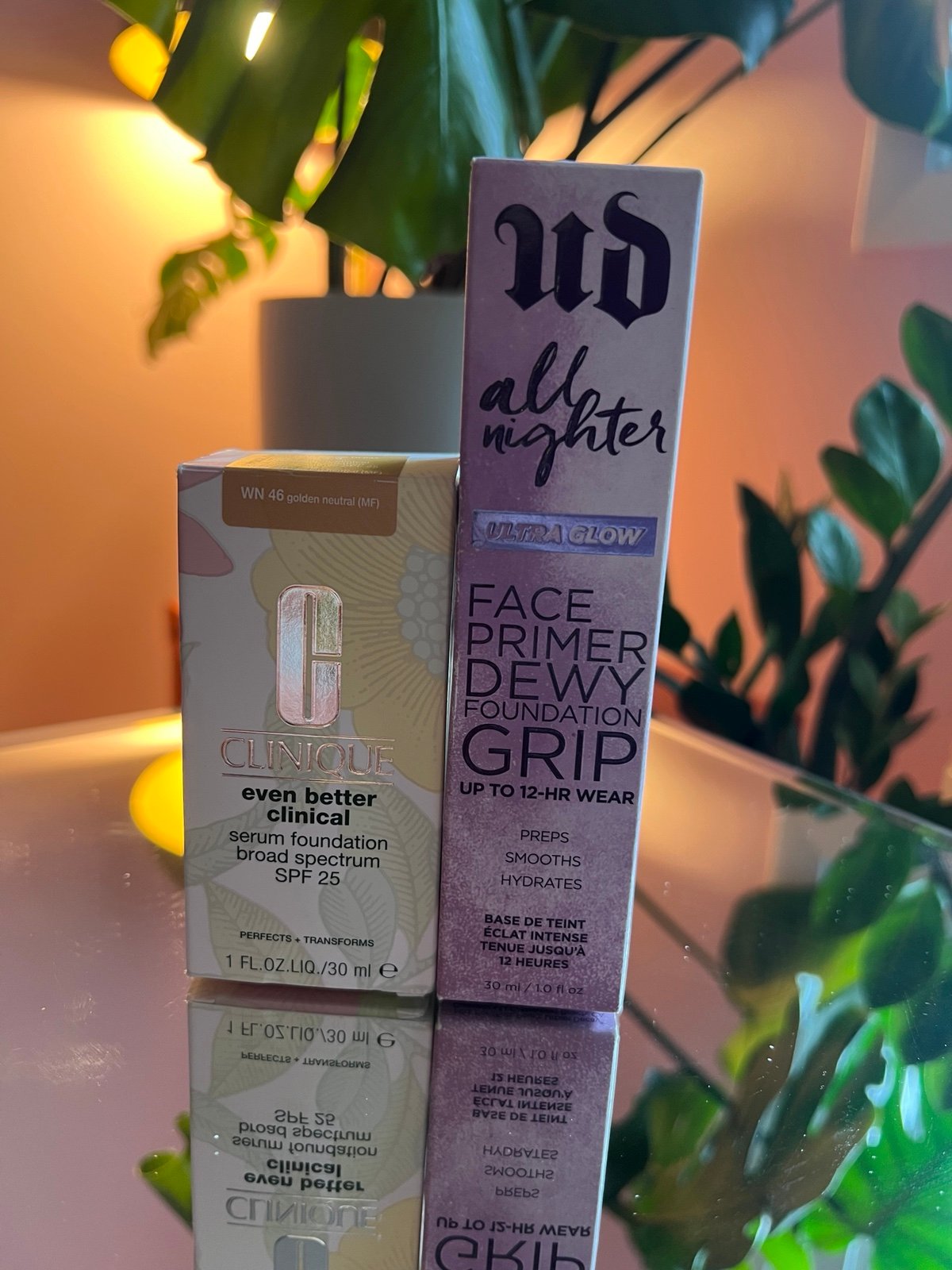 Clinique foundation and Urban Decay primer bundle