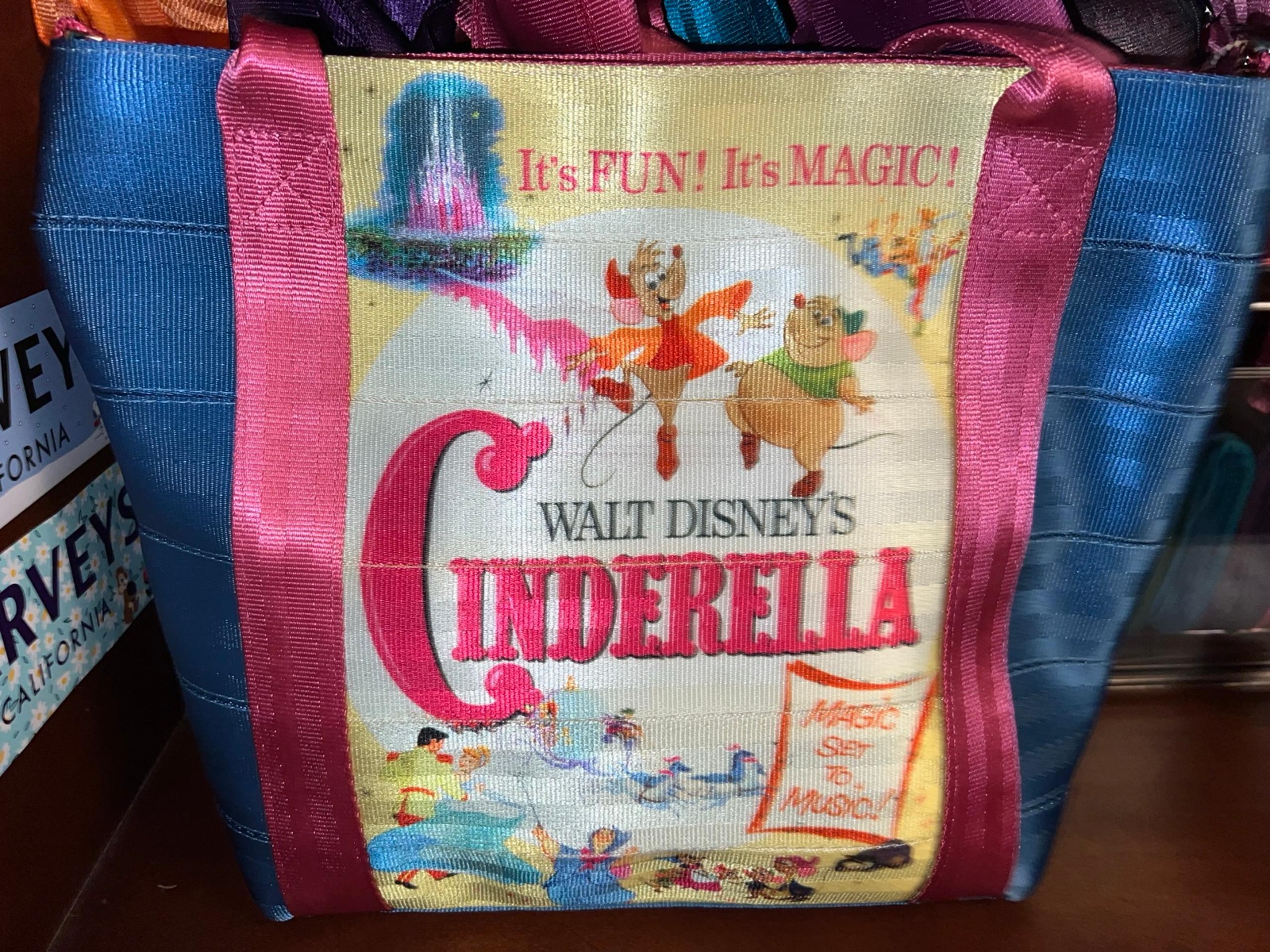 Harvey’s Seatbelt Handbags Disney Cinderella Medium Poster Tote Handbag