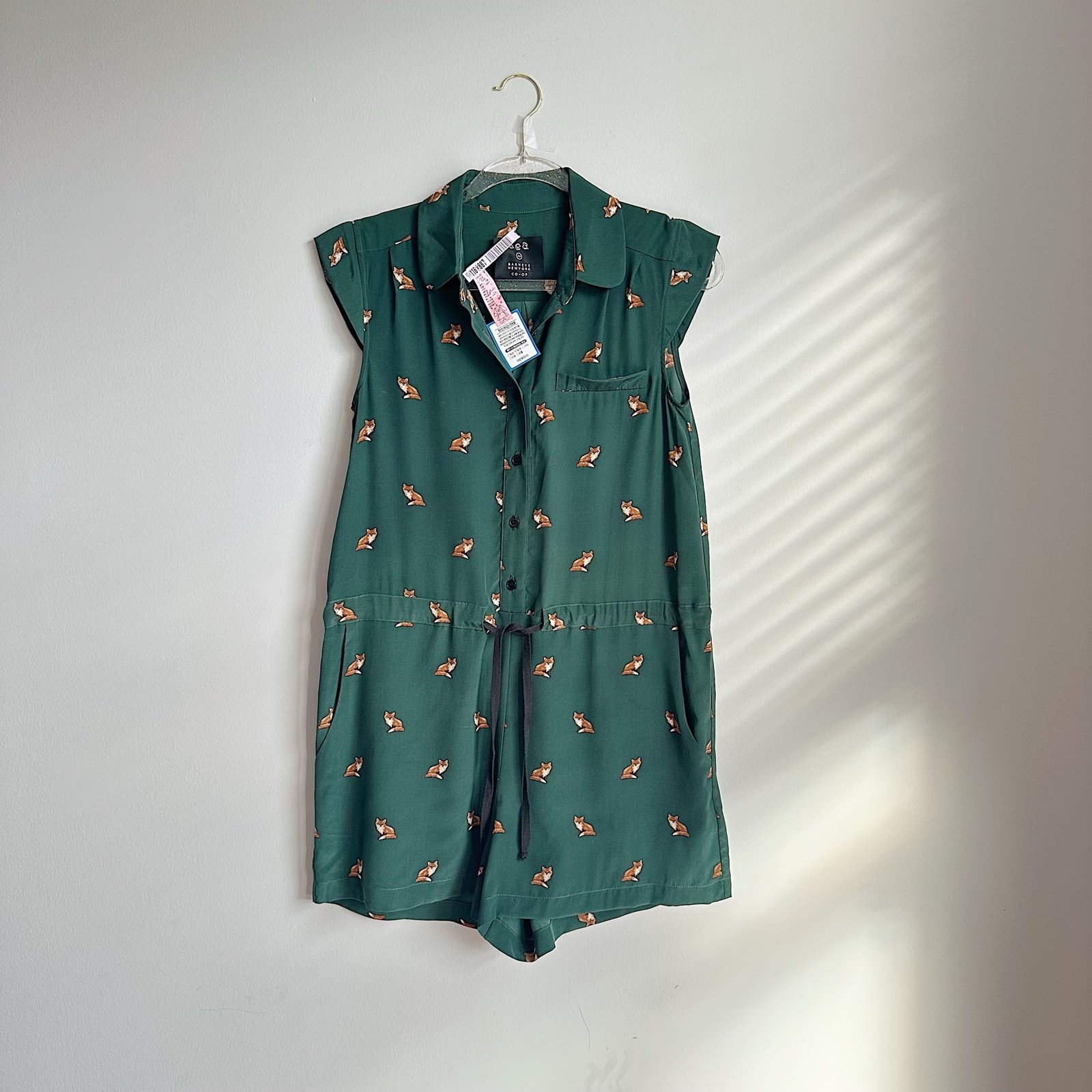 SEA NEW YORK all over fox print romper