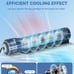 Poafamx Aquarium Chiller, DC12V Aquarium Cooling Fan with 3-Speed Adjustable Con
