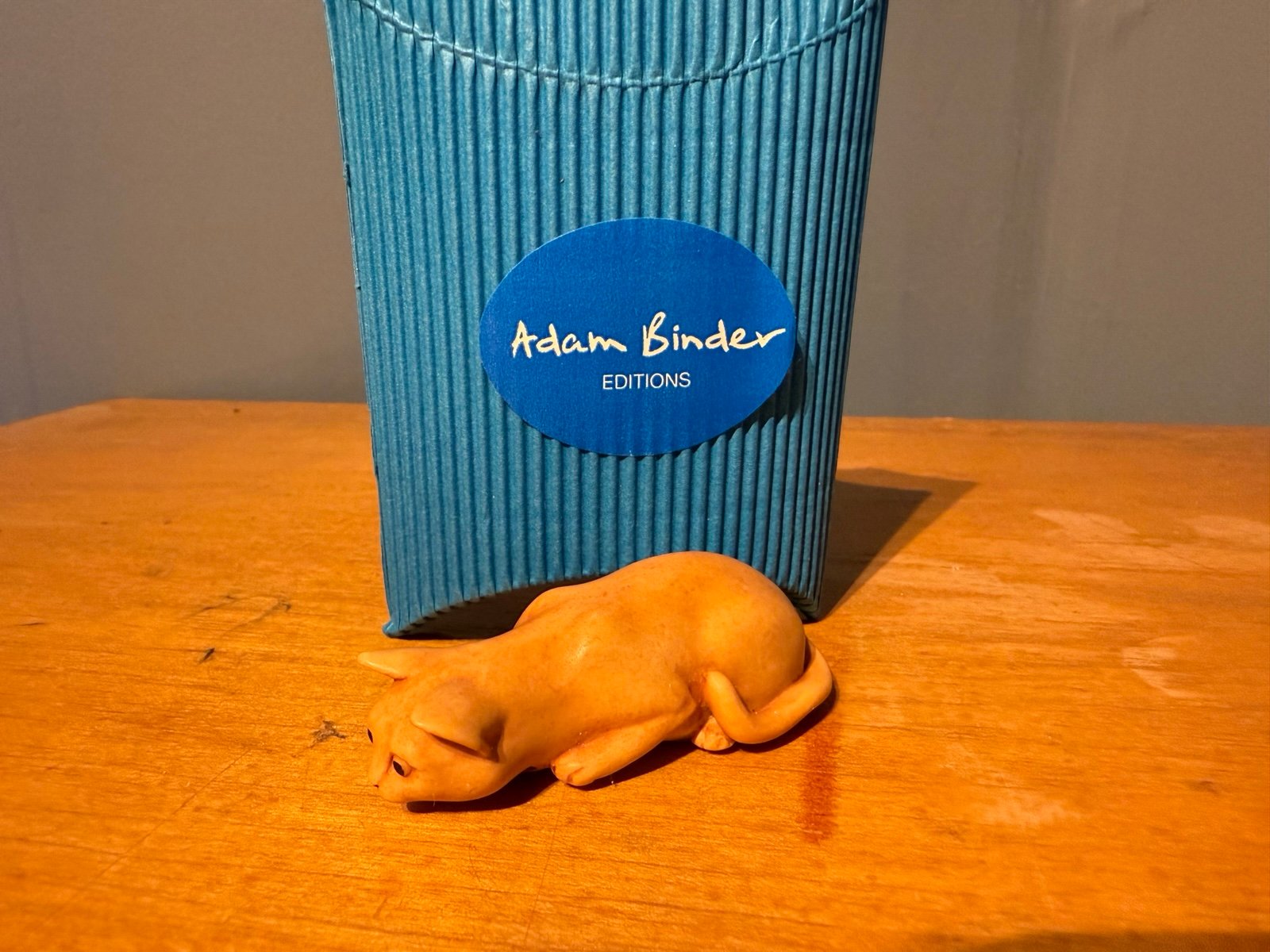 Adam Binder Pink Ivory Cat/ Kitten Figurine