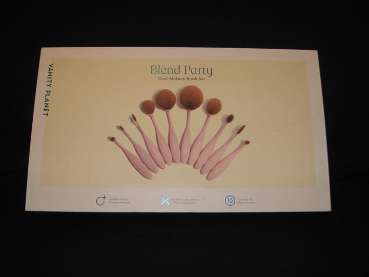 Vanity Planet “Blend Party” Oval Makeup Brush Set - 10 Brushes