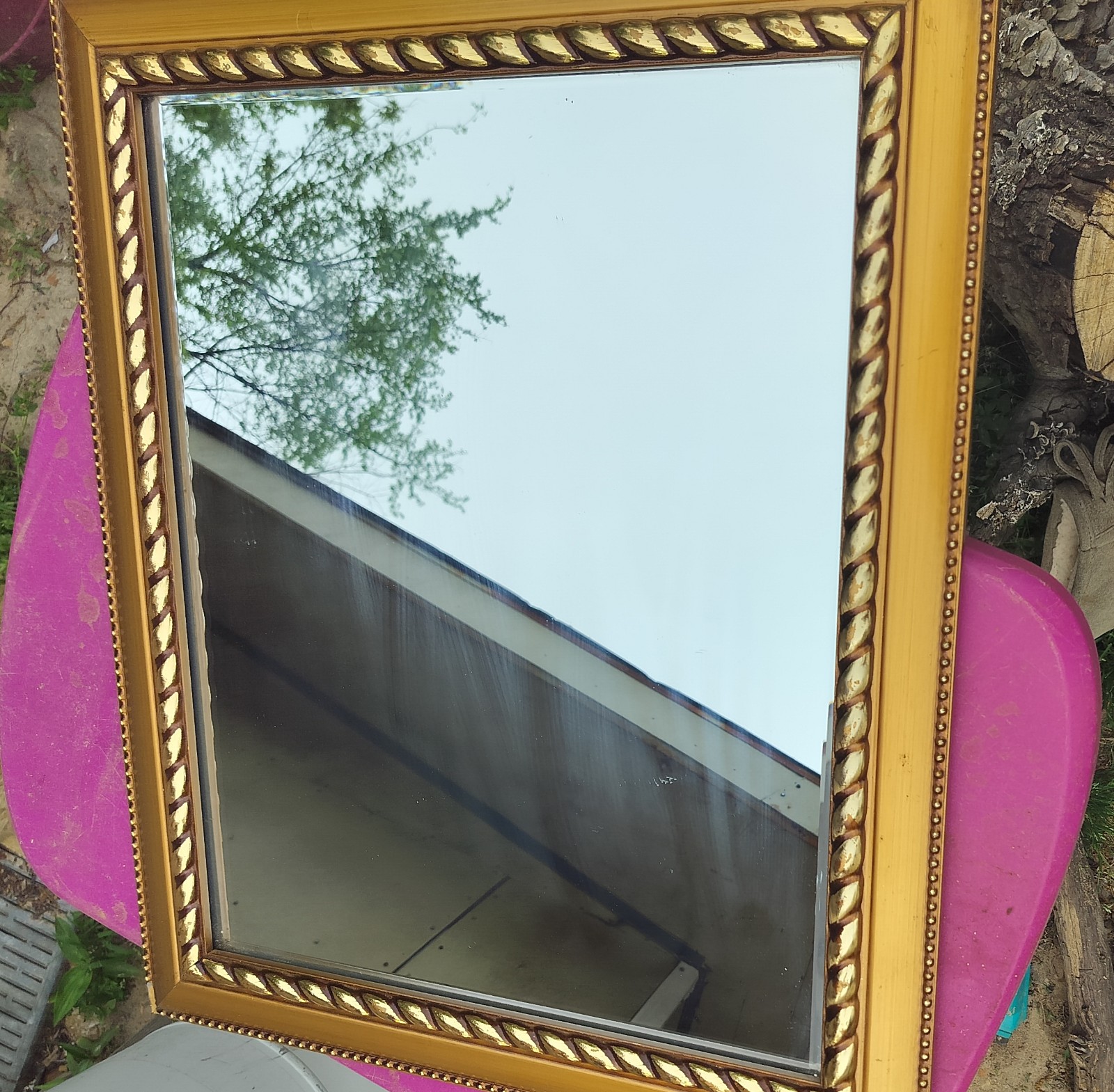Framed Gold solid frame ... interior Mirror
