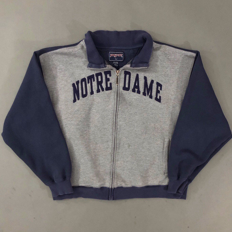 90s Jansport Notre Dame zipup sweatshirt