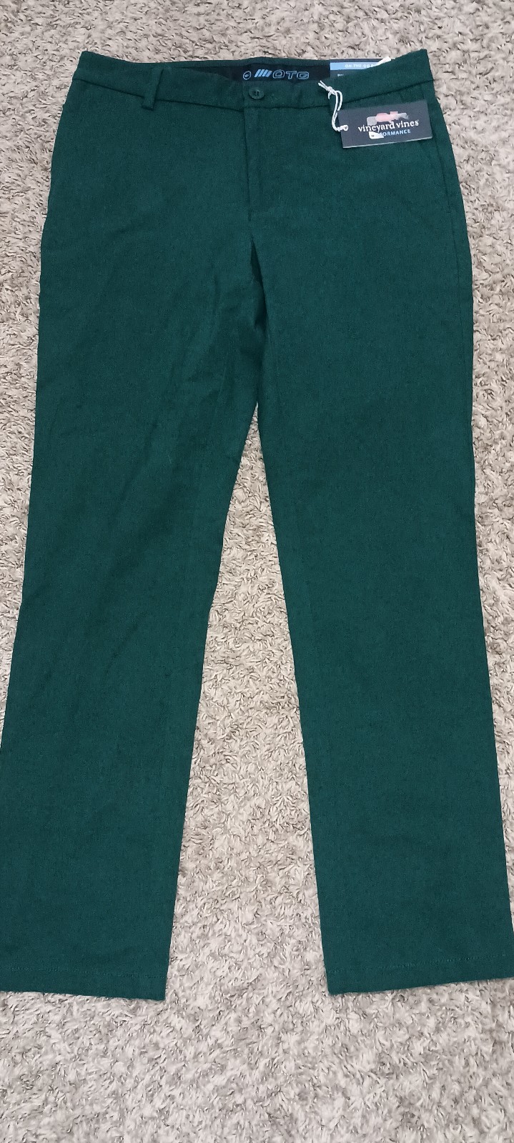 Men's Vineyard Vines On The Go Pants Sz 30x30 Color Charleston Green OTG Preppy