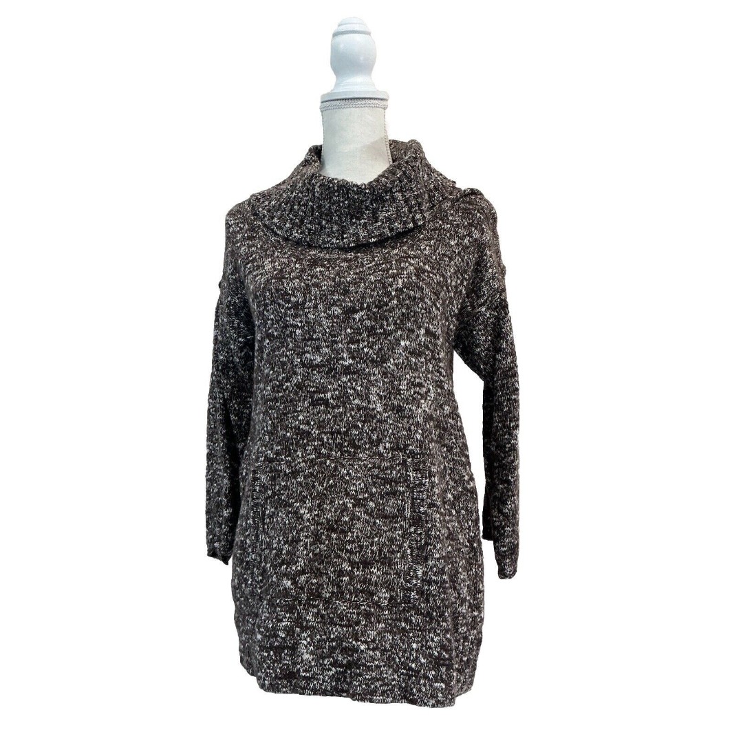 J. Crew Sweater Cowl Neck w/Kangaroo Pocket Wool Blend Women Medium
