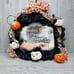 Devilish Dan Halloween spooky vintage Halloween Pail wreath pumpkin vampire