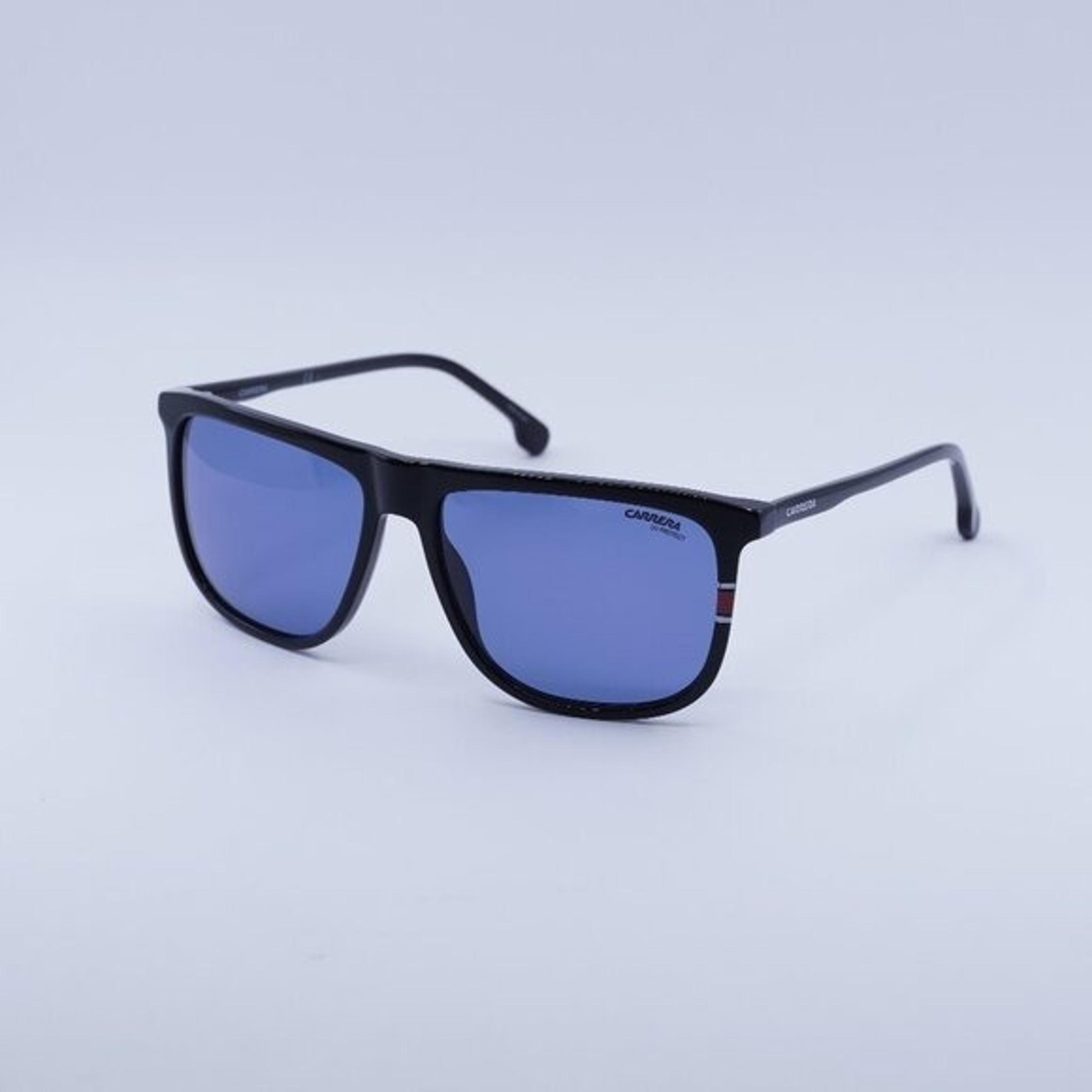 New CARRERA 218/S 0D51 KU Sunglasses - Black Frame, Blue Lenses