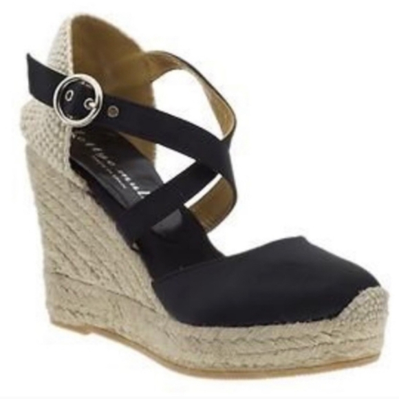 BETTYE MULLER Women's Katy Bis Espadrille Closed Toe Wedges Heeled Shoes Size 39