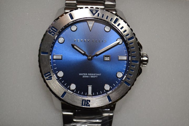 NEW INVICTA 42mm PERRY ELLIS DEEP DIVER 660' WATER RESISTANT WATCH