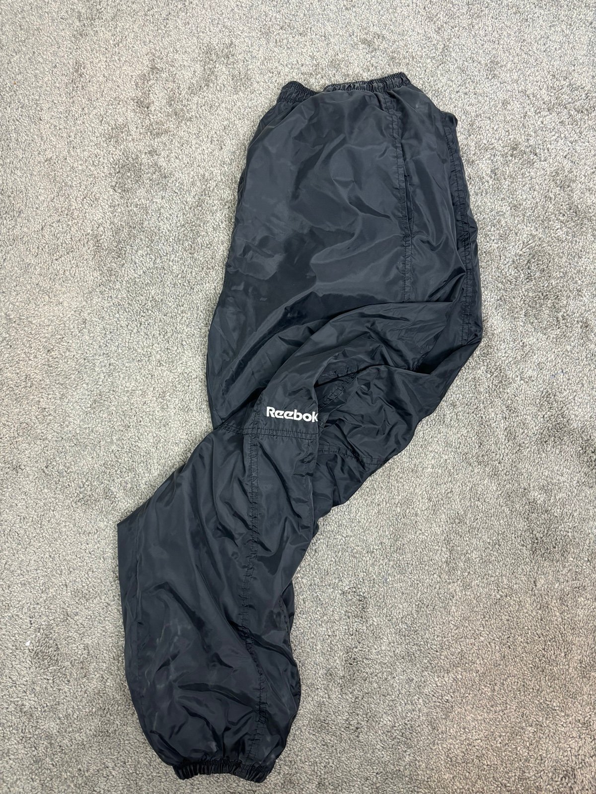Vintage 90s black reebok track pants