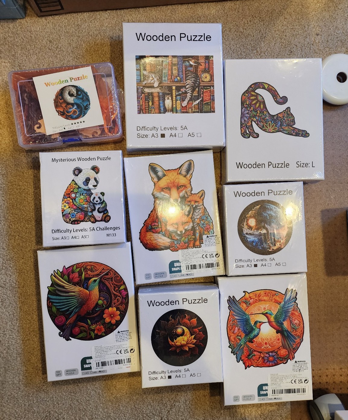 Wooden puzzle bundle