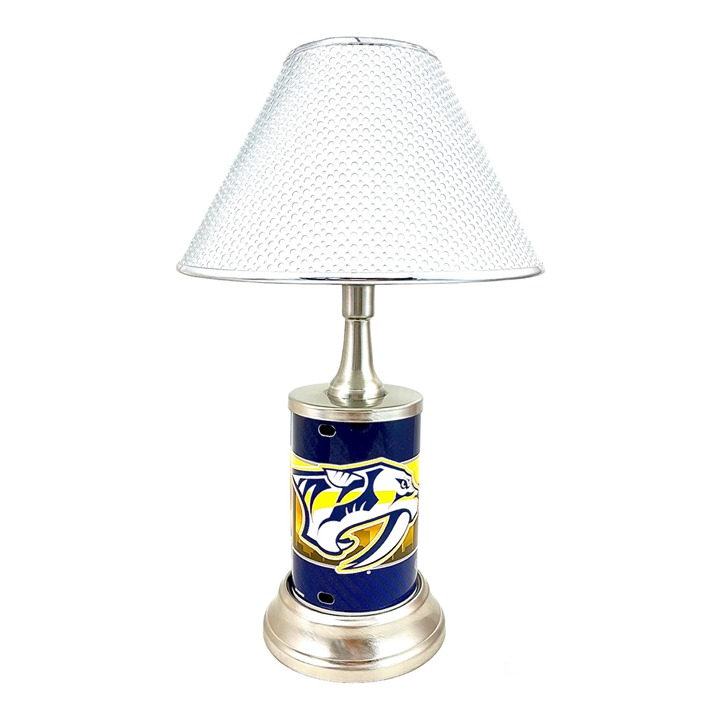 NHL Nashville Predators Official Metal License Plate Handmade Sport Table Lamp