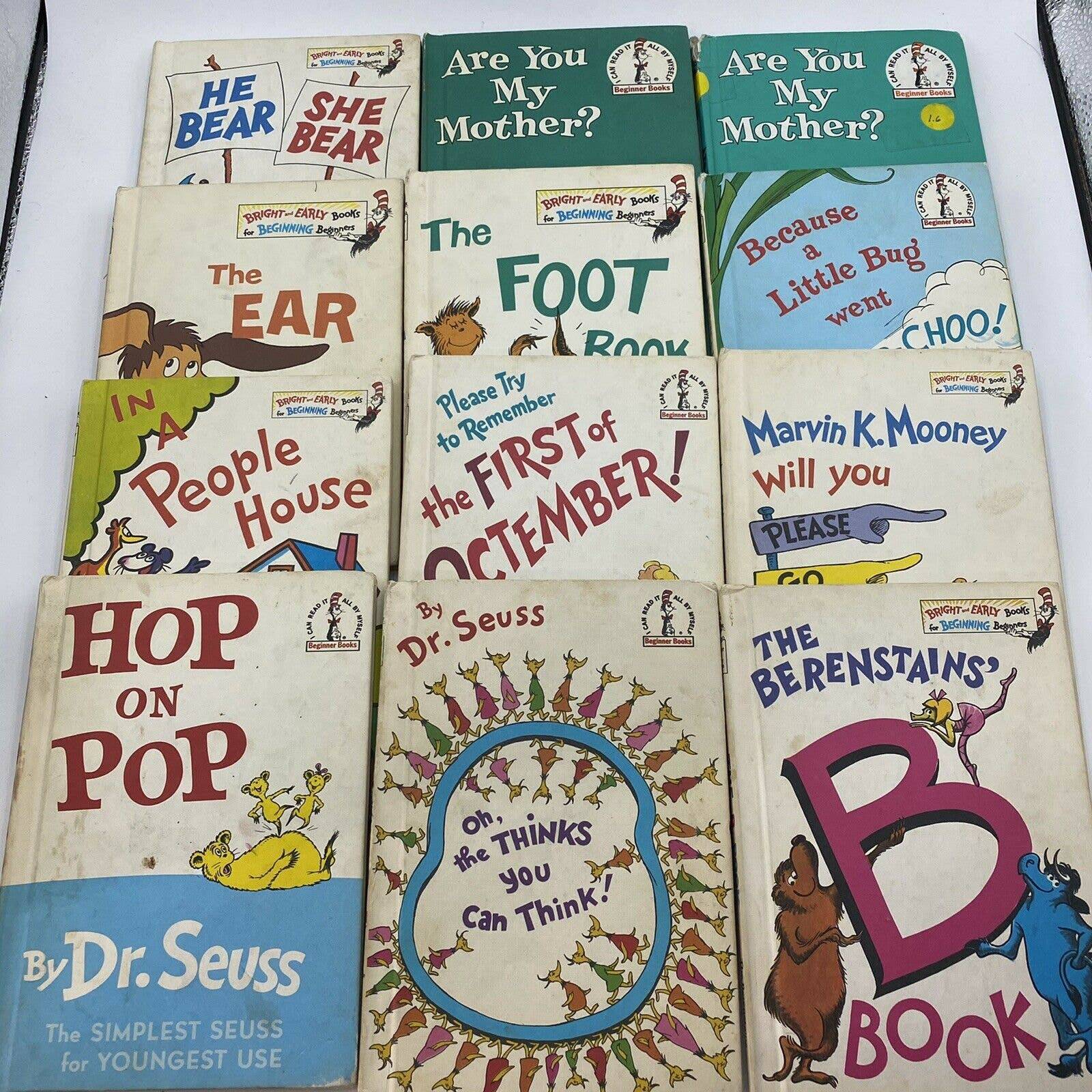 Lot of 12 - DR. SEUSS Vintage Books