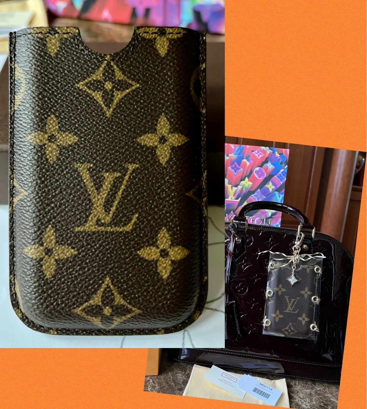 Louis Vuitton Monogram ETUI IPhone Touch Sleeve, Fanny Pack, Bag Charm