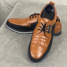Men’s Dress Shoes Casual Oxford Derby Orthopedic Leather EU 45 Loafers Brown