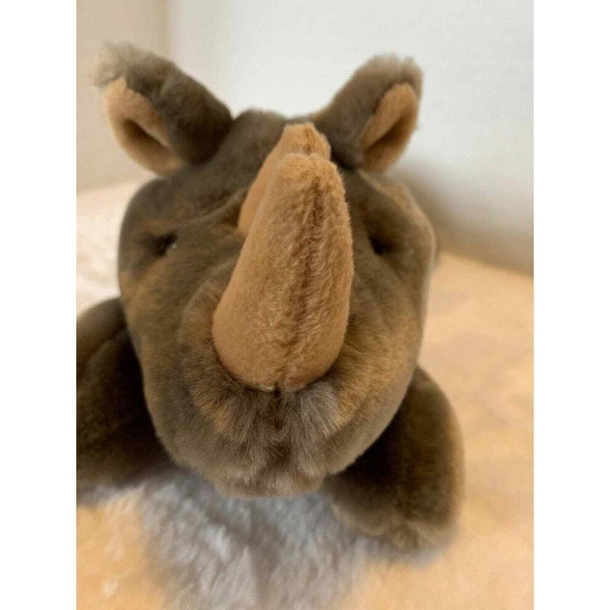 Rhinoceros A&A Plush Rhino Plush Stuffed Animal Gray Grey