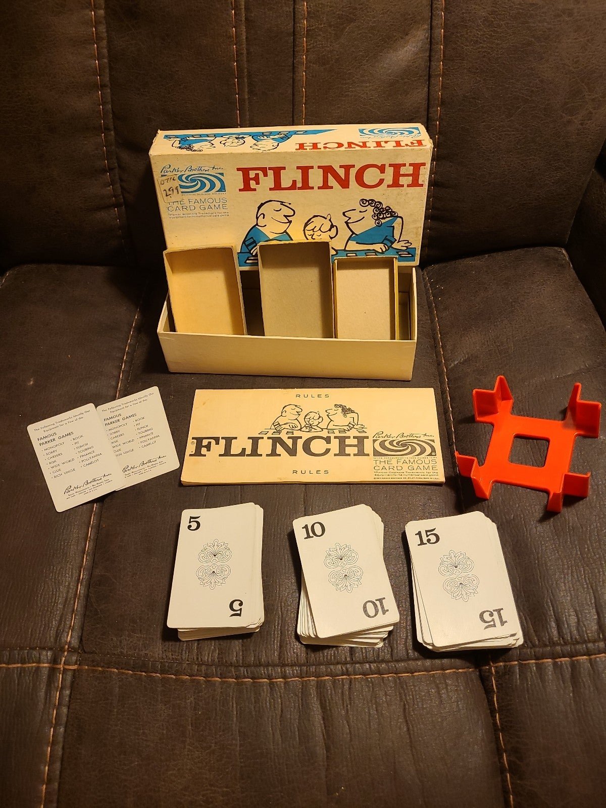 Vintage 1963 FLINCH The Famous Card Game from Parker Brothers COMPLETE