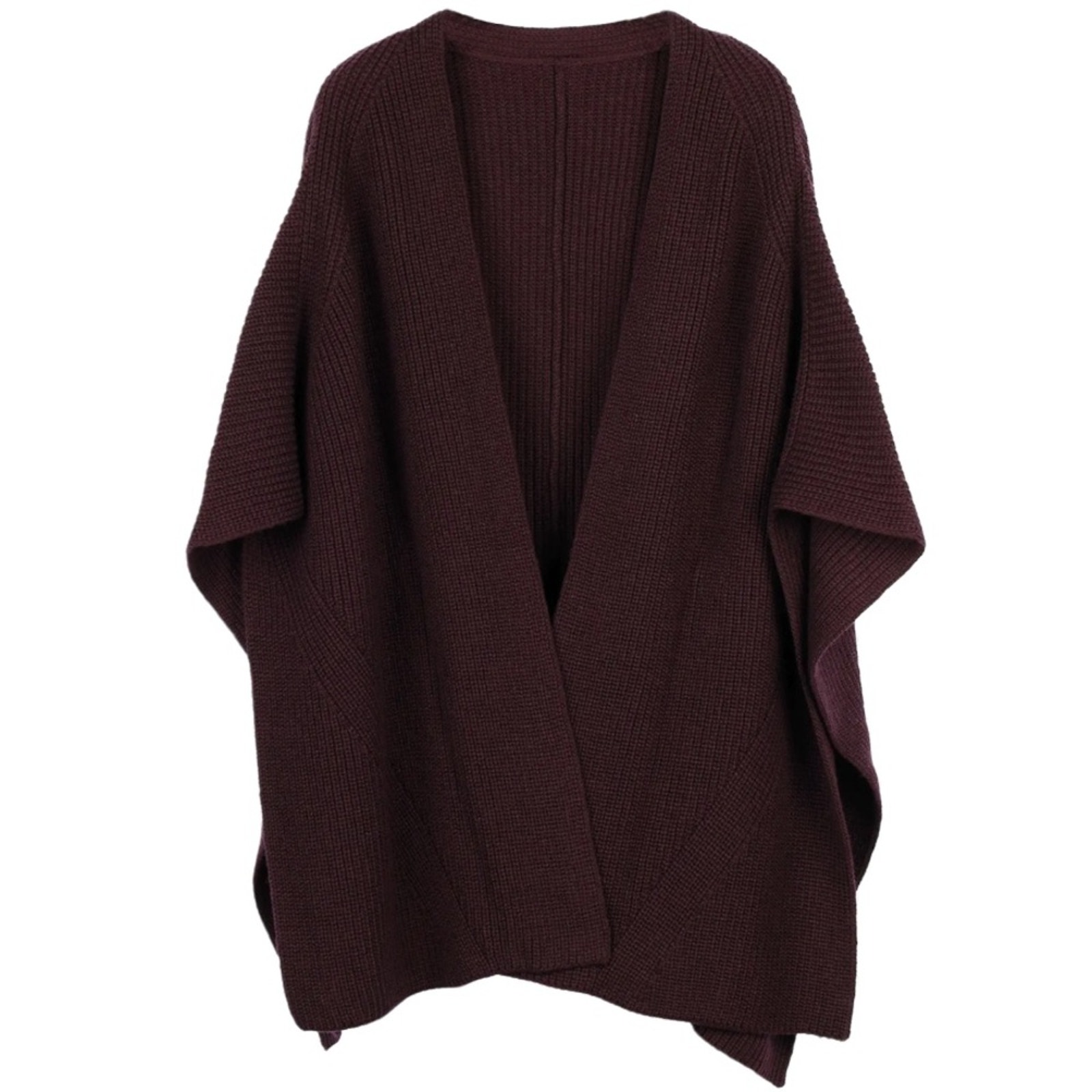 AllSaints Travelling Ruana in Port Size OS