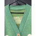 New Korean Women Loose Knitted Sweater Cardigan Buttons L Sheep Jacket Green