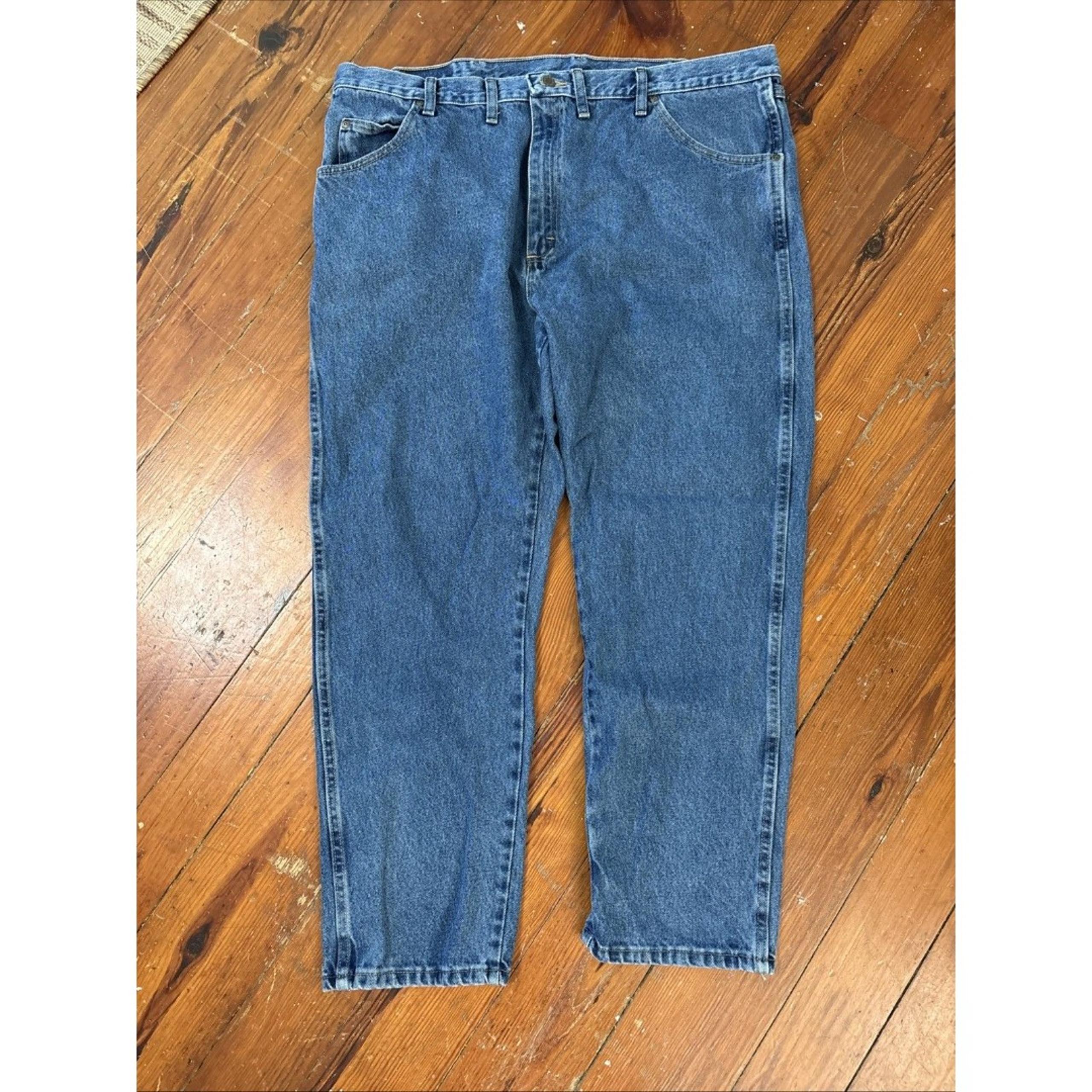 Blue Ridge by Wrangler Relaxed Fit Denim Blue Jeans Men’s 42 X 29