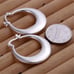 925 Sterling Silver Hoop Earrings, 925 Sterling Silver, U Shape Hoop Earrings