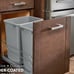 Rev a Shelf 53wc-1527scdm-217 Undermount Waste Container Double 27 qt.