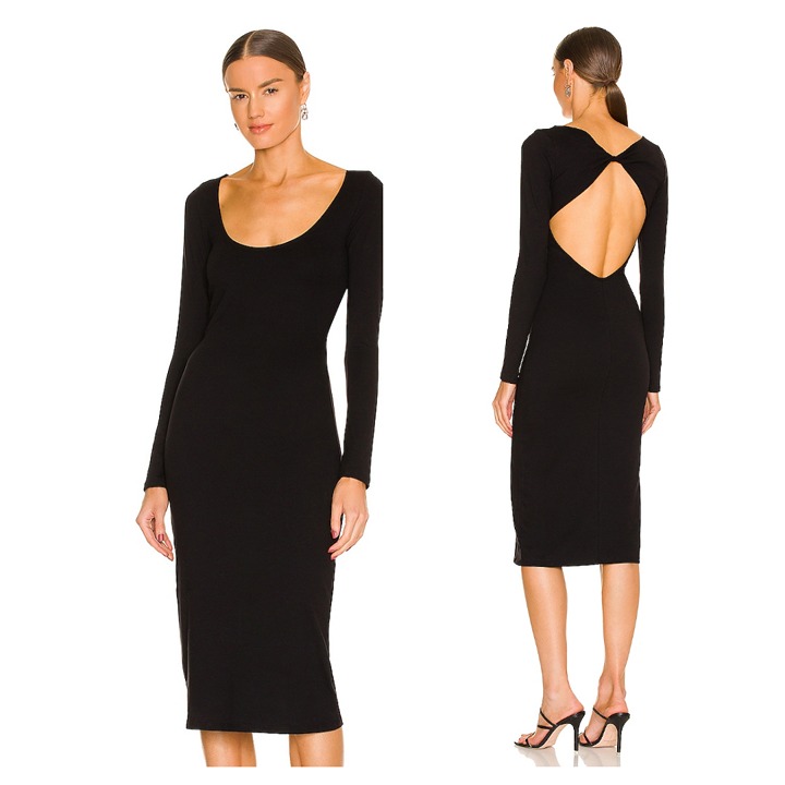 Lovers and Friends Ellie Midi Dress - Black