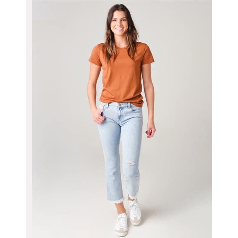 J Brand Selena Raw Hem Mid Rise Distressed Boot Cut Jeans Size 26