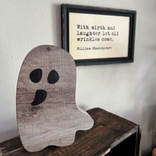 Halloween Decoration Primitive Halloween Ghost Wooden 7 H