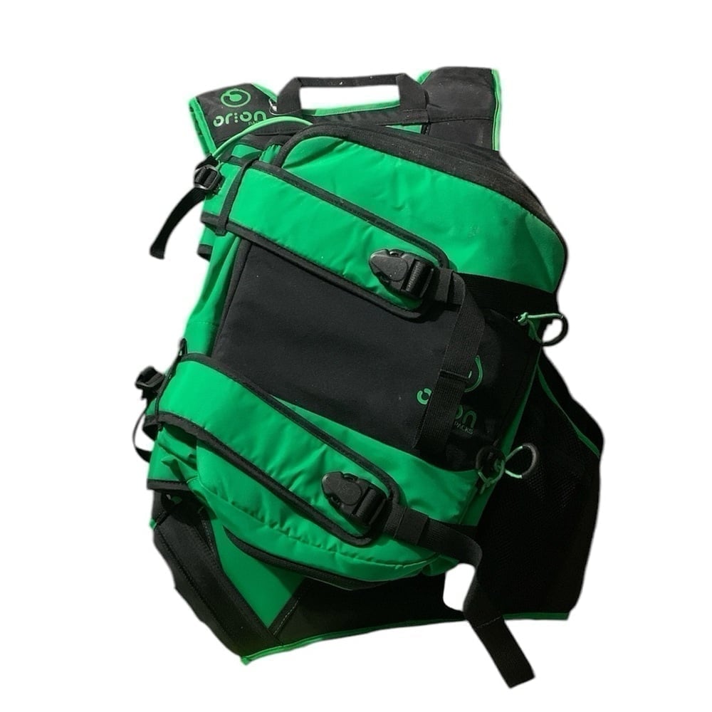 ORION Packs Method Snowboard Backpack Black Green Men's - Size Small