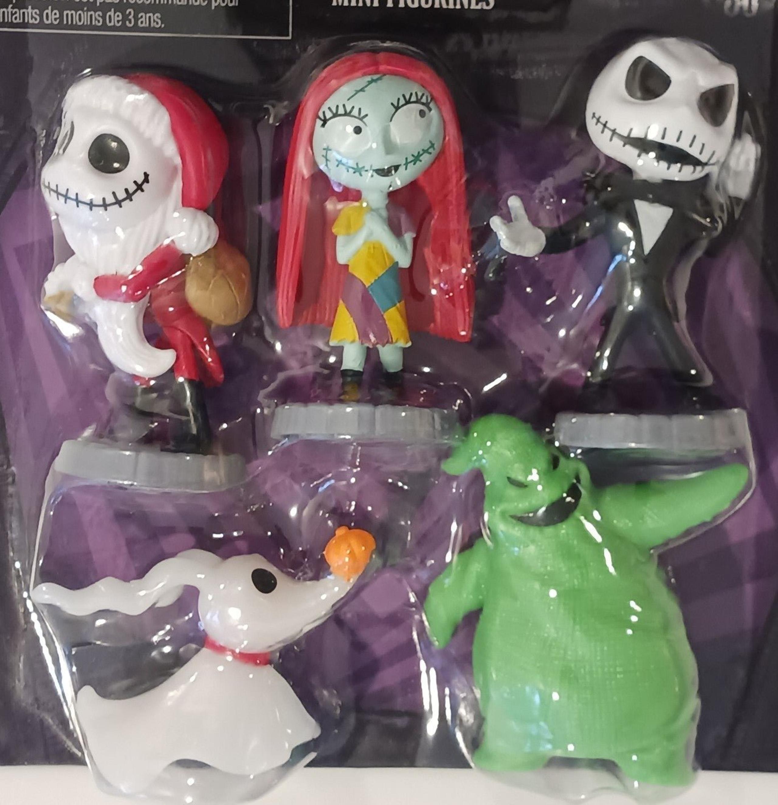 Disney THE NIGHTMARE BEFORE CHRISTMAS 5 Mini Figures