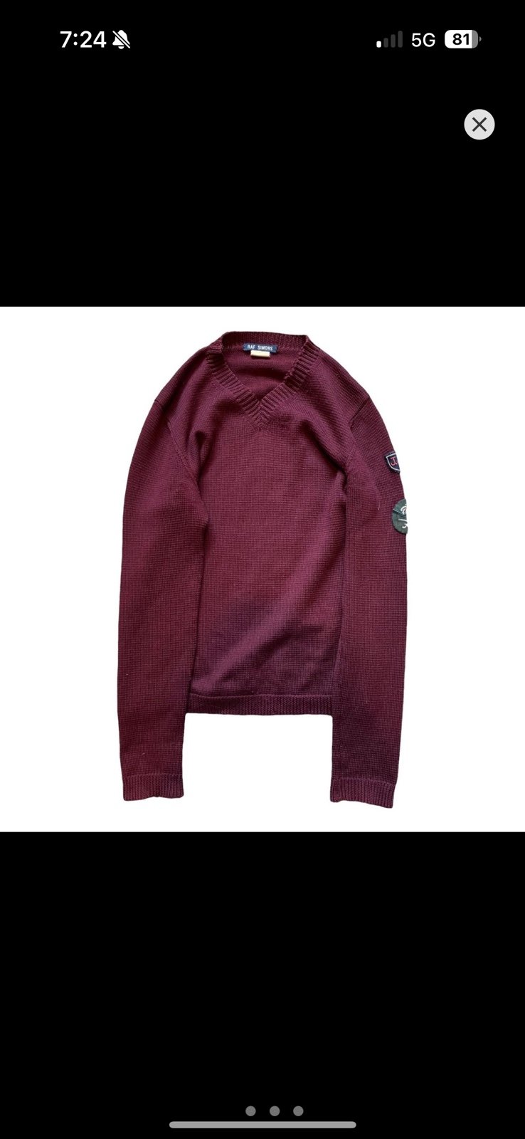 Raf Simons AW97 Palm Sweater