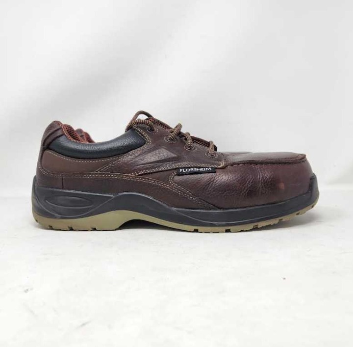 New men's 11 3E Florsheim Work Rambler Creek oxford comp toe shoes 11EEE Wide
