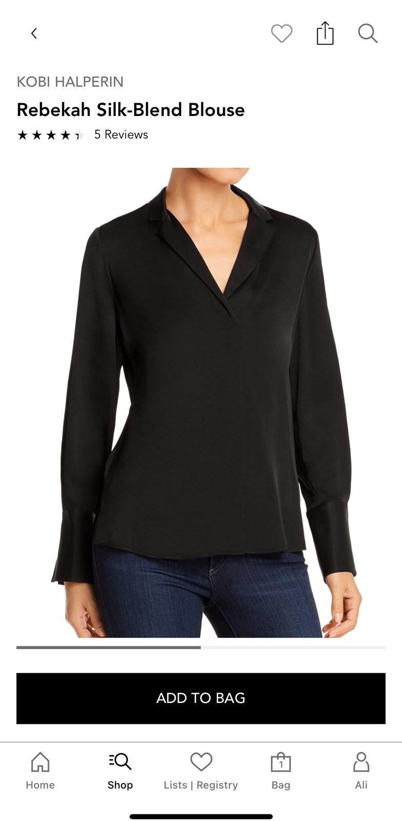Kobi Halperin Rebekah Silk-Blend Blouse XS