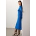 Great Jones Cobalt Blue Long Sleeve Ribbed Knit Sweater Midi Dress Size Medium