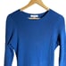 Great Jones Cobalt Blue Long Sleeve Ribbed Knit Sweater Midi Dress Size Medium