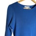 Great Jones Cobalt Blue Long Sleeve Ribbed Knit Sweater Midi Dress Size Medium